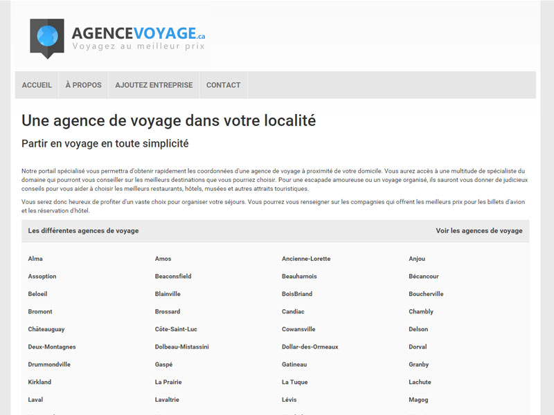agence de voyage