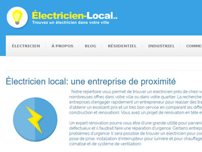 entrepreneur électricien