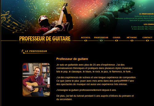 professeur de guitare